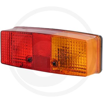Hella Achterlicht Rechts 12V Rechthoekig 158x64mm Gloeilamp Aanbouw