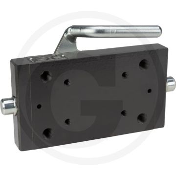 Scharmüller Adapterplaat 89,3 kN D-waarde, 2000 kg oplegdruk, AGCO grijs