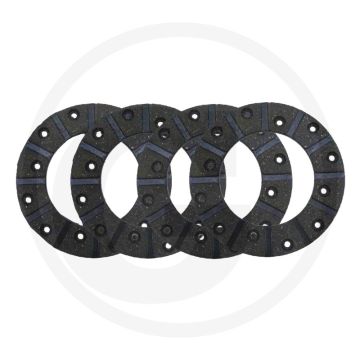 Remvoering (Voor voetrem  ; Ø: 142 mm  ; 4 stuks  ; met klinknagels)