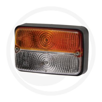 Cobo Knipper-breedtelicht 12V rechthoekig geel/wit