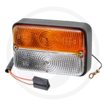 Cobo Knipper-breedtelicht 12V rechthoekig geel/wit