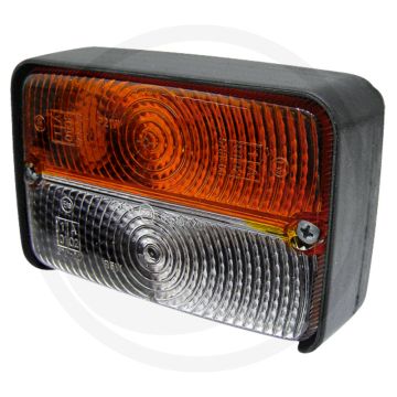 Cobo Knipper-breedtelicht rechthoekig 12V geel/wit