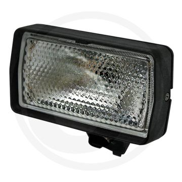 Cobo Werklamp H3 12V hoekig zwart