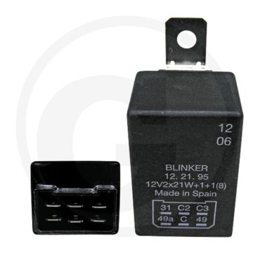 Cobo Knipperautomaat / elektronisch (12 V, 6 aansluitingen)