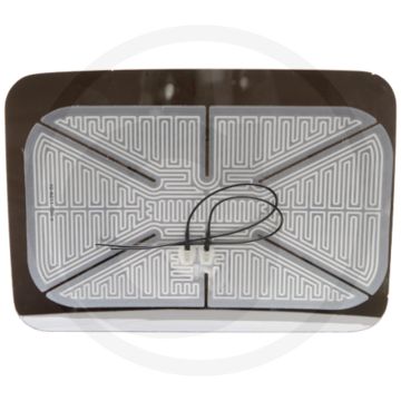 Mekra Reserveglas (verwarmd 12 volt, gebogen)