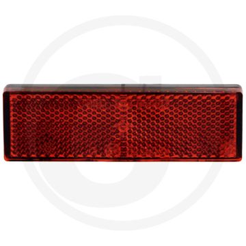 Reflector rechthoekig rood 106x33 mm