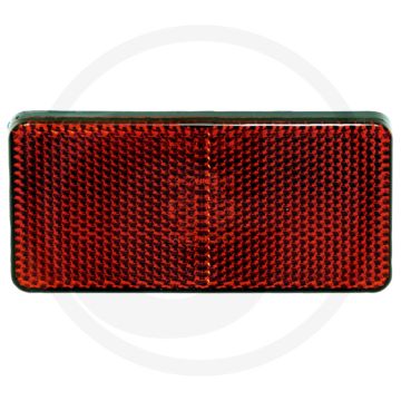 Reflector rood rechthoekig 163x50 mm geschroefd