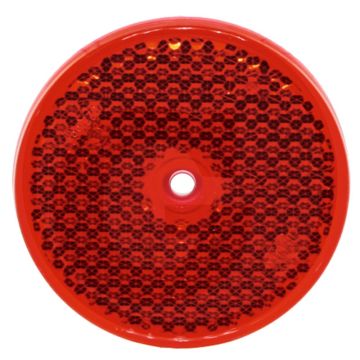 Reflector rond rood Ø80 mm geschroefd