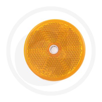 Reflector rond geschroefd Ø 61 mm oranje