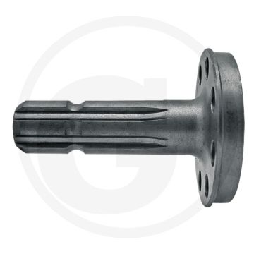 Aftakas-eindstuk 1 3/8", 6 groeven, 8 boringen, 136 mm
