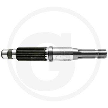 Aftakas-eindstuk 1 3/8", 6 groeven, 380 mm