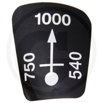 Schakelbeeld (voor aftakastoerental 540-750-1000)