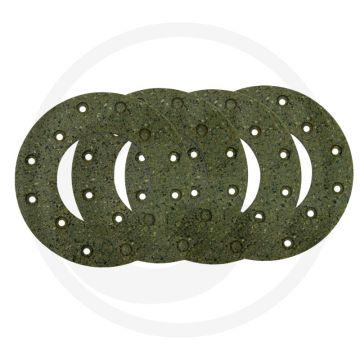Remvoeringset ((schijfrem) met klinknagels, 152 x 80 mm,  dikte 5 mm)