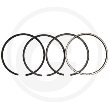 Ks Zuigerverenset (4 veren, Ø 100 mm, 3 mm (trapeziumring) /  2,5 mm / 2,5 mm / 5 mm)