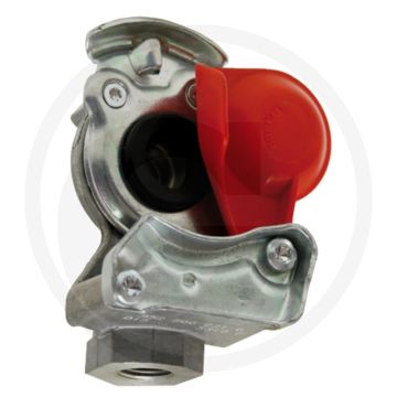 Wabco Luchtdrukkoppeling, M16x1,5, rood, aanh. (M16 x 1,5, rood deksel)