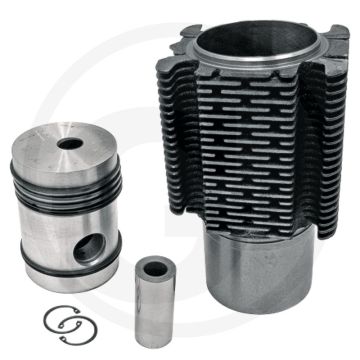 Zuiger en cilinderset (5 veren, Ø: 98 mm,  pistonpen Ø: 35 x 80 mm,  verbrandingskamer Ø: 24 mm)