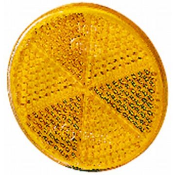 Hella Reflector rond verlijmd oranje Ø60 mm