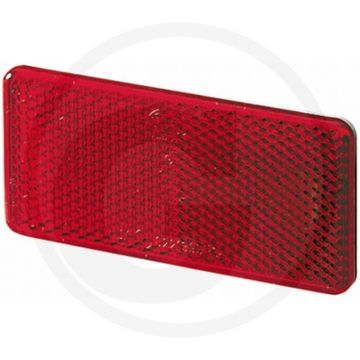 Hella Reflector rechthoekig rood verlijmd 94 x 44 mm