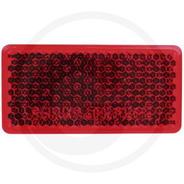 Reflector rechthoekig rood 70x35 mm zelfklevend