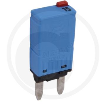 Herth+buss Automatische Sicherung, Höhe 37 mm, 12 V (maximal 12 / 24 Volt / 15 A | blau)