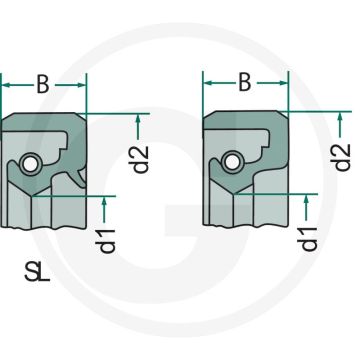 Oliekeerring 50 x 85 x 13 mm