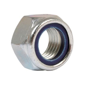 Ecrou autobloquant M20 classe 8 zingué DIN 985