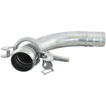 Bocht met tule - KKV 5'' (133mm) x5'' (125mm) (gegalvaniseerd)