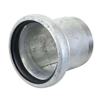 Koppeling met draad - KKM 5'' (133mm) x 5'' (gegalvaniseerd)