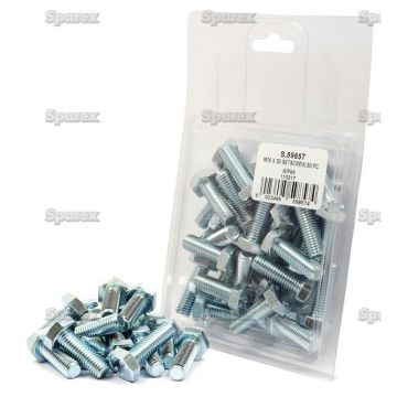 Metric Setscrew, Afm.: M10x30mm (Din 933) 30stuks Agripak
