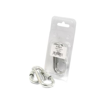 Karabijnhaak Schroef, Hook Ø7mm x 70mm (2stuks Agripak)