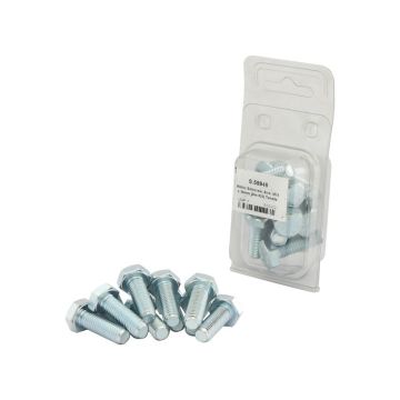 Metric Setscrew, Afm.: M10x30mm (Din 933) 6stuks Agripak
