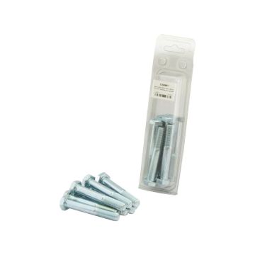 Metric Bolt, Afm.: M12x80mm (Din 931) 4stuks Agripak