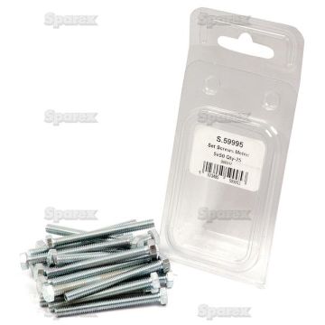 Metric Setscrew, Afm.: M5x50mm (Din 933) 25stuks Agripak