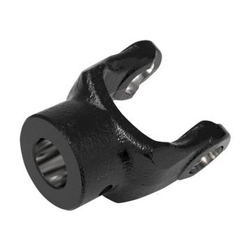 TRANSMISSION Fourche de serrage (Dim. traverse : 32 x 76mm) Alésage Ø40mm, Ø goupille : 13mm.