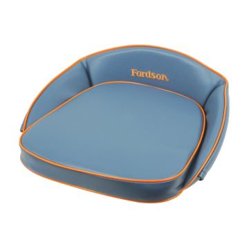 Stoelkussen - Blue with Orange Trim