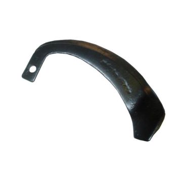 Freesmes Gebogen Links. Breedte: 25mm, Hoogte: 220mm, Gat Ø: 12mm. Vervanging voor Yanmar