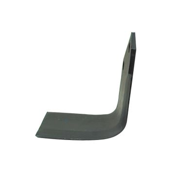 Freesmes Vierkant Links 80x8mm Hoogte: 180mm. Gat afstand: 57mm. Gat Ø: 14.5mm. Vervanging voor Celli