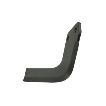 Fräsmesser Vierkant links 80x8mm Höhe: 165mm. Abstand der Löcher: 57mm. Bohrung Ø: 14.5mm. Ersatz für Krone, Kuhn