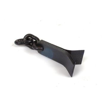 Klepelmes, Lengte: 140mm, Breedte: 30.5mm.