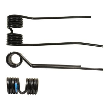 Cirkelhooiertand - Links - Lengte:361mm, Breedte:113mm, Ø9mm - Vervanging voor PZ, Fransgard, Pottinger, Sitrex