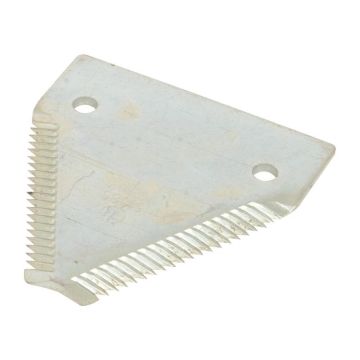 Maaimesje getand - 83x76x3mm - Gat Ø6mm - Gat afstand 52mm - Vervanging voorNew Holland