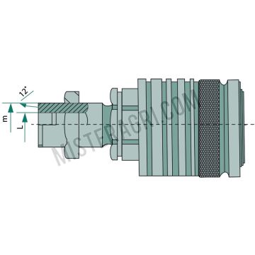 KM-S 12L (M18x1,5) DN12-BG3