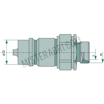 KS 12L (M18x1,5) DN12-BG3