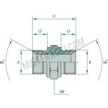 GA 1/2 M-BSP x 1/2 M-BSP