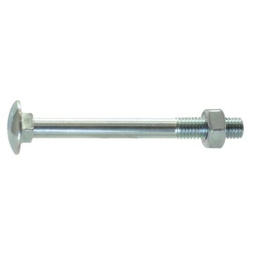 Slotbout met moer M6x30 4.6 DIN 603/555
