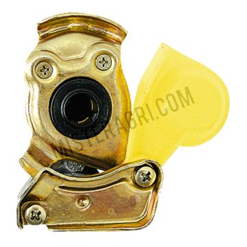 Luchtdrukkoppeling - M16 x 1,5, geel