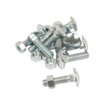 Slotbout met moer M12x50 4.6 DIN 601/934