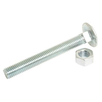 Slotbout met moer M12x100 4.6 DIN 601/934