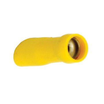 Cosse de câble, manchon de connexion plat, décharge de traction simple, - Femelle, 6.3mm, Jaune (4.0 - 6.0mm), (Sachet