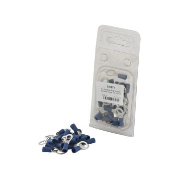 Cosse de câble, décharge de traction simple,, 8.4mm, Bleu (1.5 - 2.5mm) (Agripak 25 pièces)